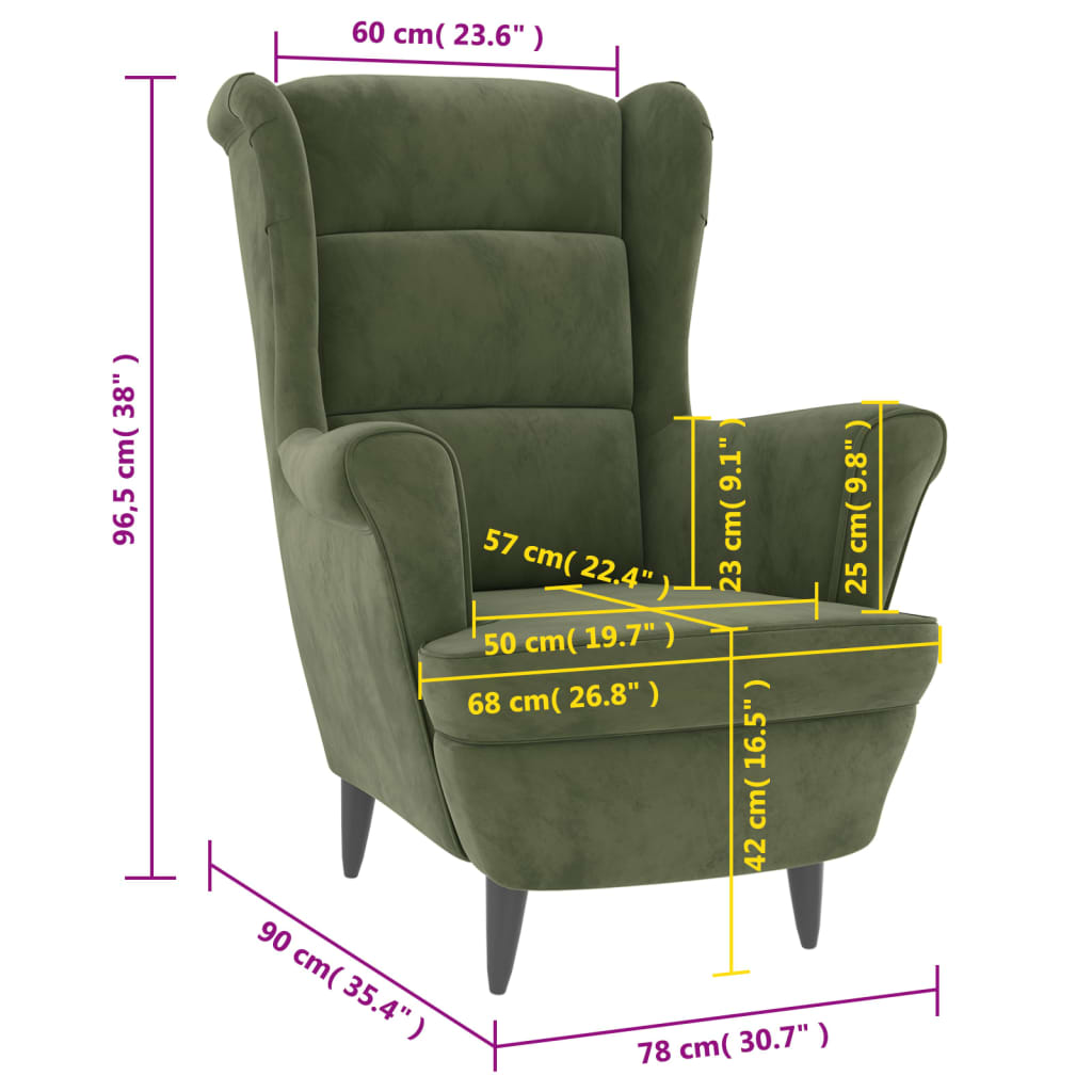 Fauteuil fluweel lichtgroen is nu te koop bij PeponiXL, paradijselijk wonen!