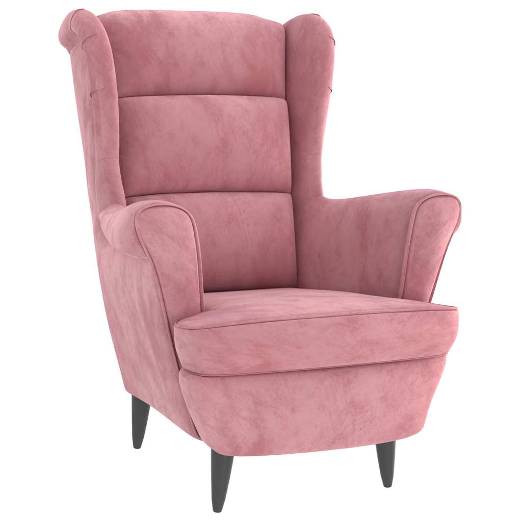 Fauteuil fluweel roze is nu te koop bij PeponiXL, paradijselijk wonen!
