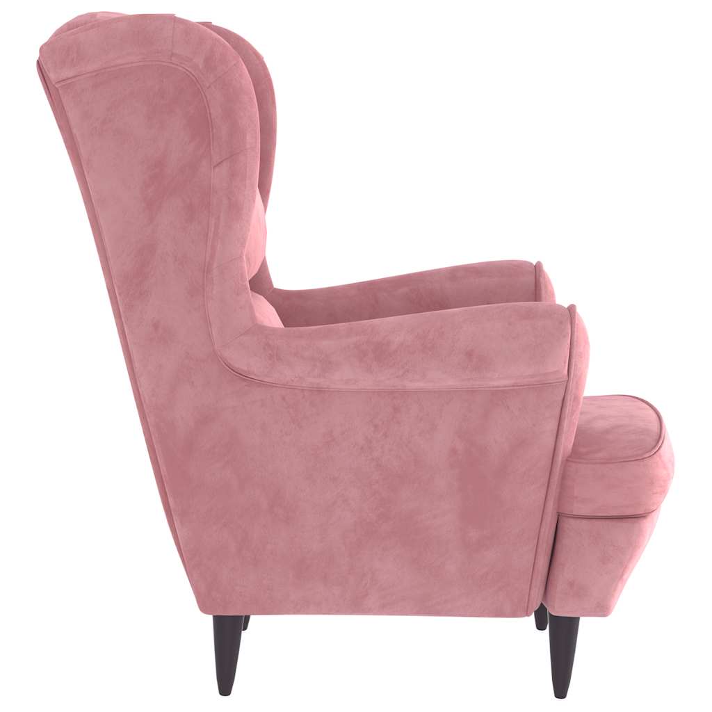 Fauteuil fluweel roze is nu te koop bij PeponiXL, paradijselijk wonen!