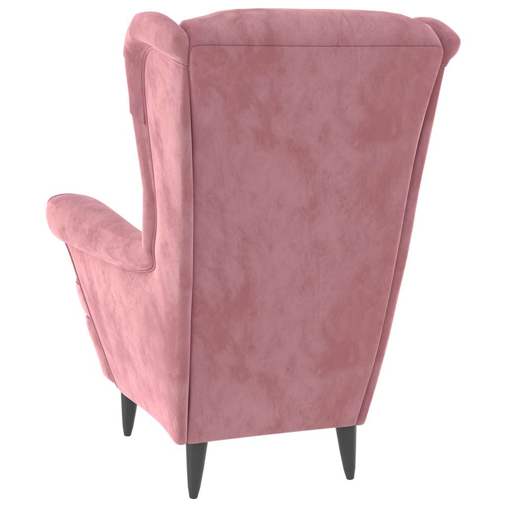 Fauteuil fluweel roze is nu te koop bij PeponiXL, paradijselijk wonen!