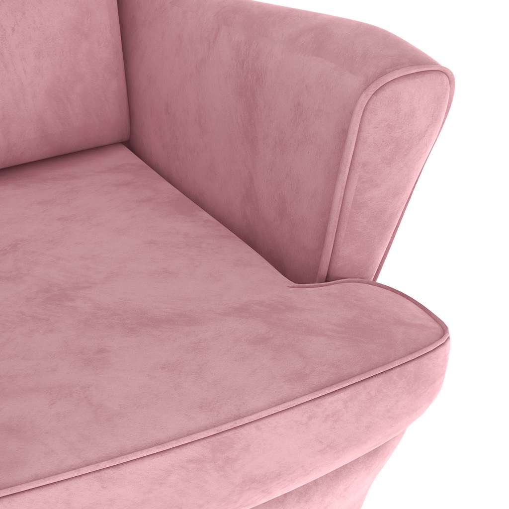 Fauteuil fluweel roze is nu te koop bij PeponiXL, paradijselijk wonen!