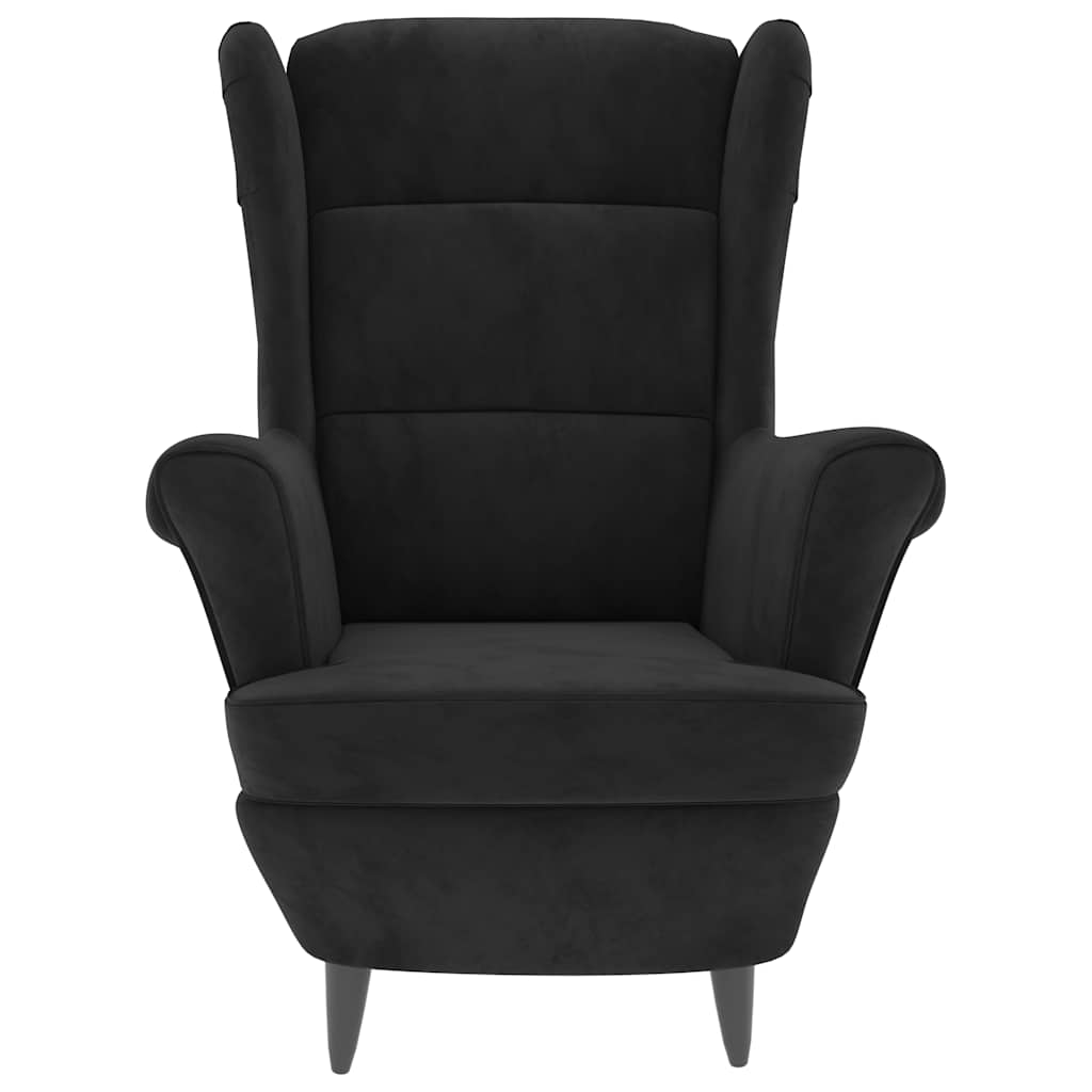 Fauteuil fluweel zwart is nu te koop bij PeponiXL, paradijselijk wonen!