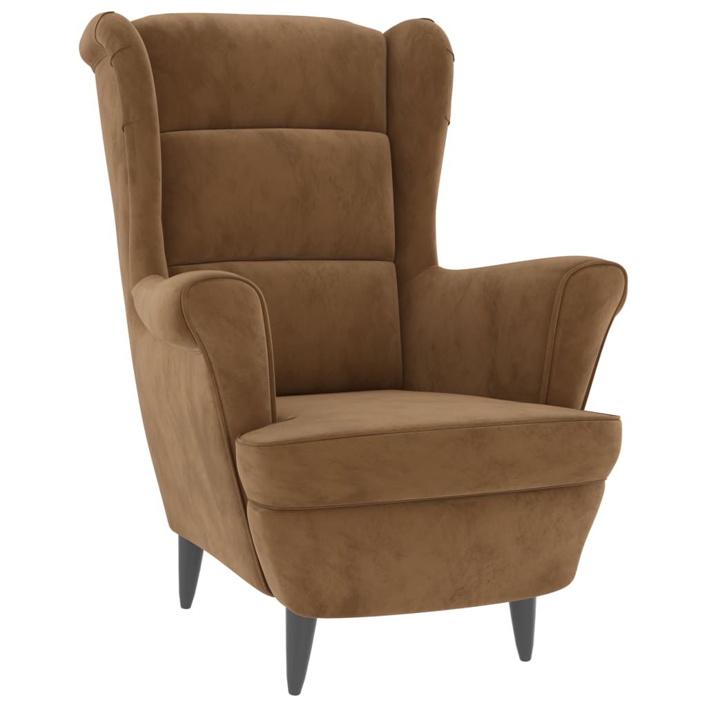 Fauteuil fluweel bruin is nu te koop bij PeponiXL, paradijselijk wonen!