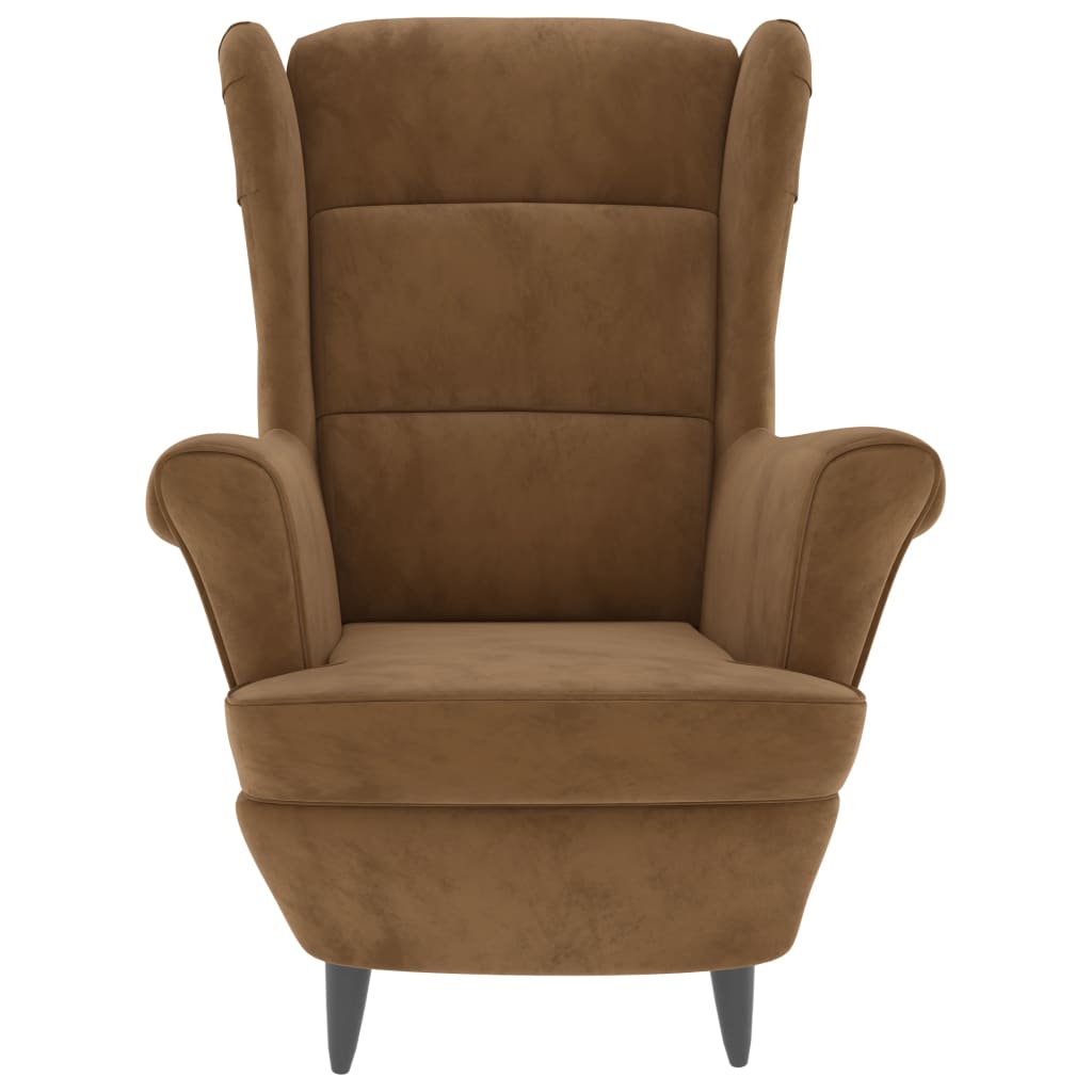 Fauteuil fluweel bruin is nu te koop bij PeponiXL, paradijselijk wonen!