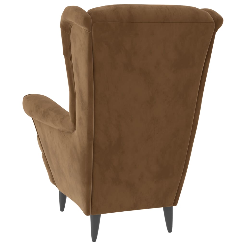 Fauteuil fluweel bruin is nu te koop bij PeponiXL, paradijselijk wonen!