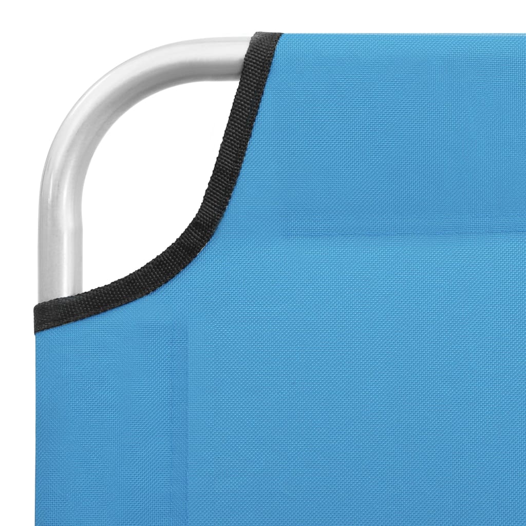Ligbed inklapbaar staal en stof turquoiseblauw is nu te koop bij PeponiXL, paradijselijk wonen!