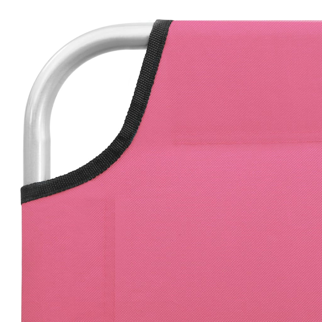 Ligbed inklapbaar staal en stof roze is nu te koop bij PeponiXL, paradijselijk wonen!