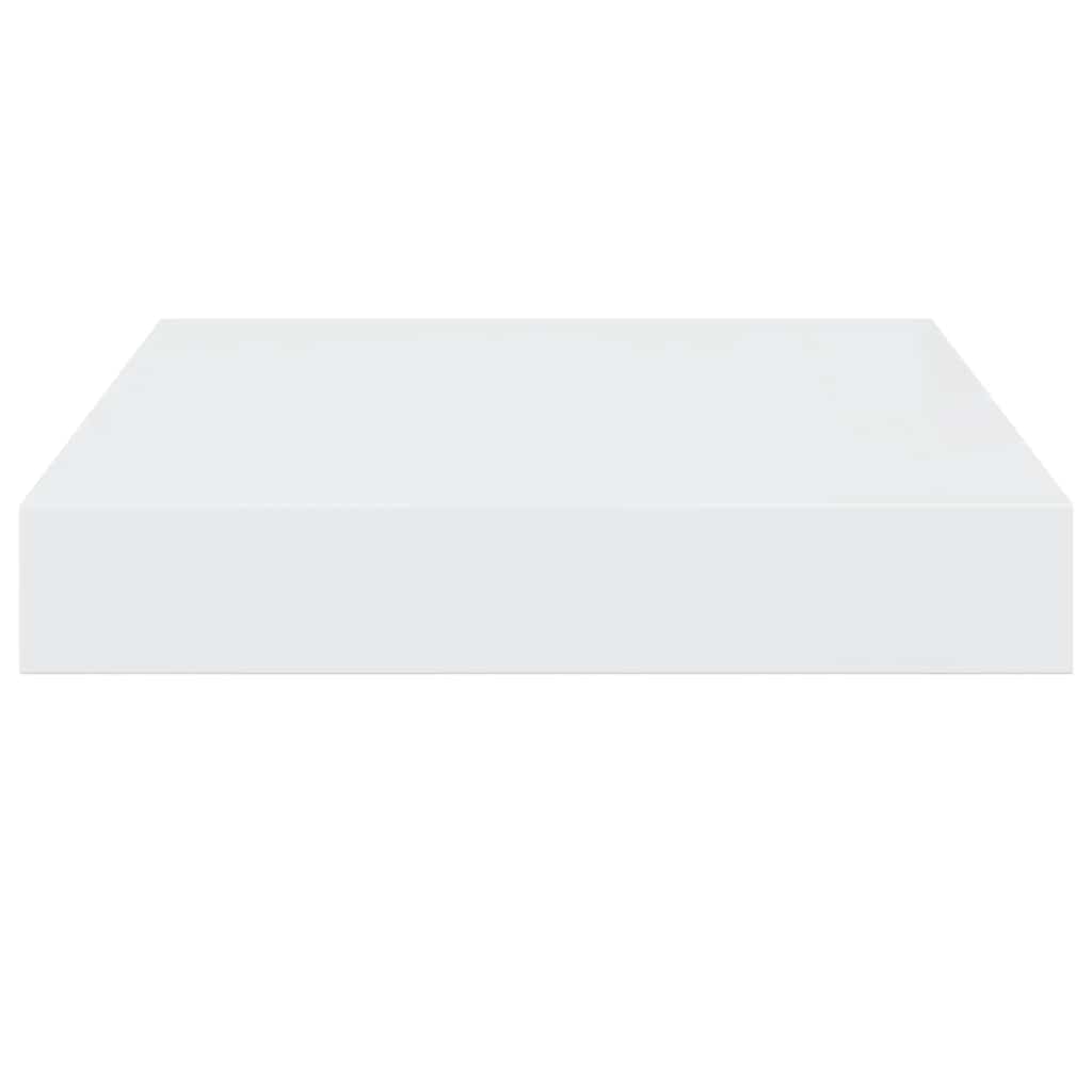 Wandschap zwevend 23x23,5x3,8 cm MDF hoogglans wit is nu te koop bij PeponiXL, paradijselijk wonen!