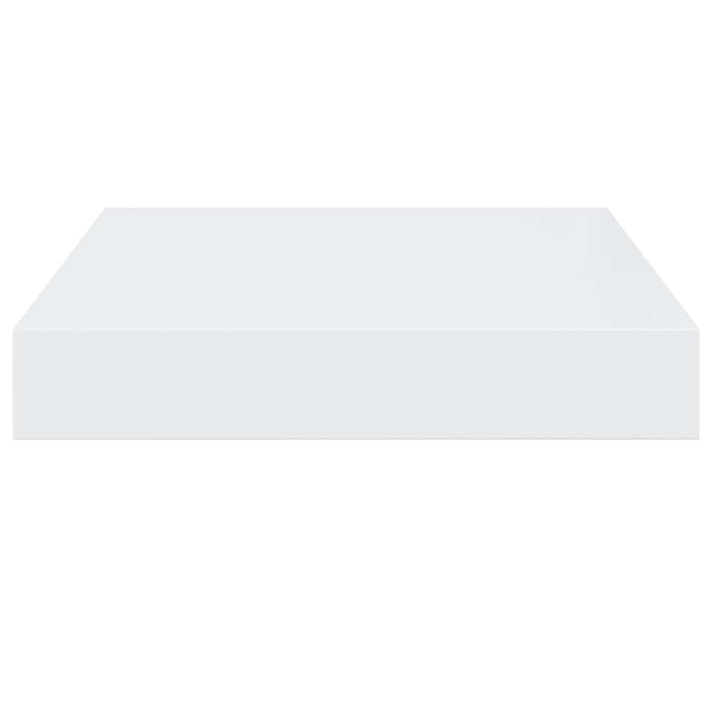Wandschappen zwevend 2 st 23x23,5x3,8 cm MDF hoogglans wit is nu te koop bij PeponiXL, paradijselijk wonen!