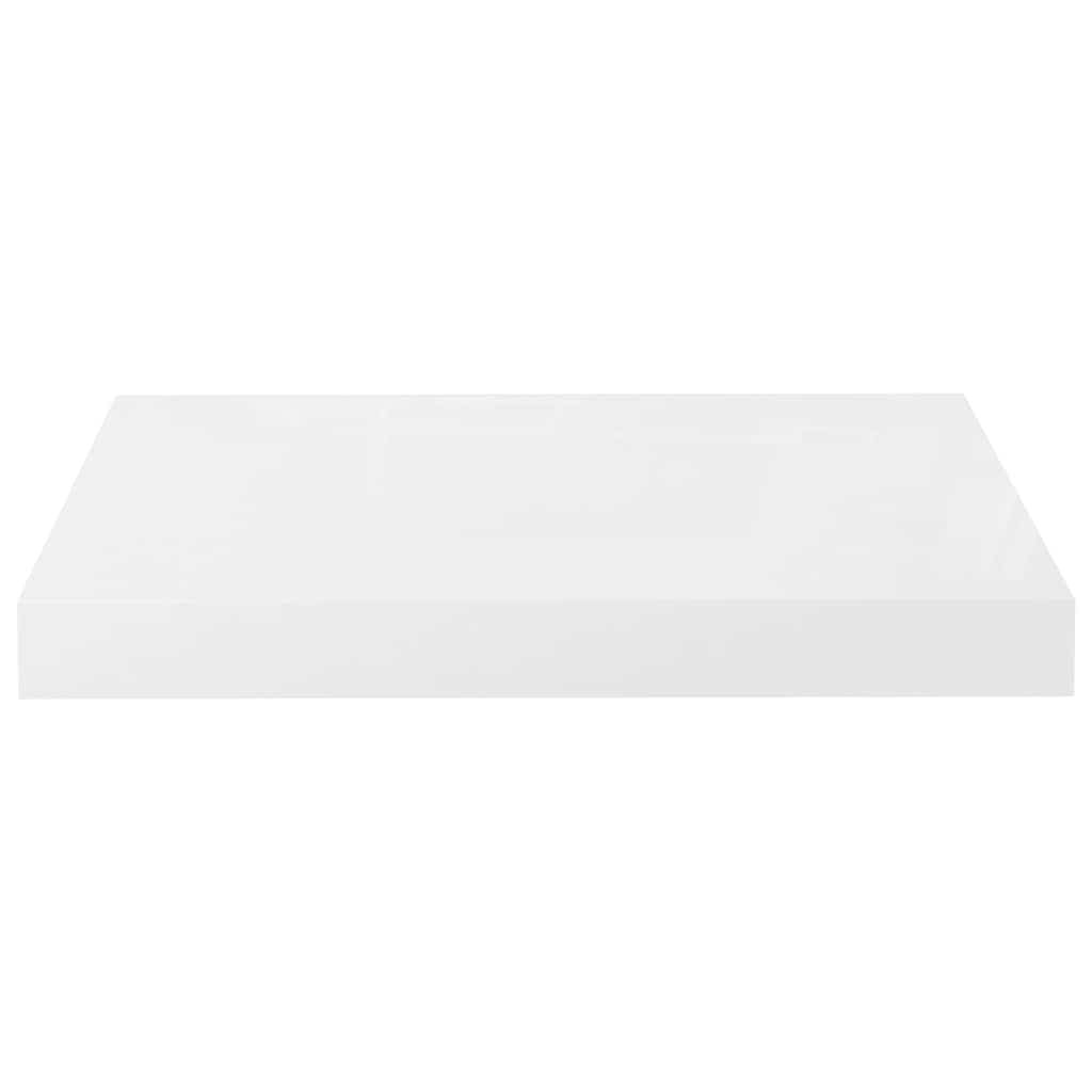Wandschap zwevend 40x23,5x3,8 cm MDF hoogglans wit