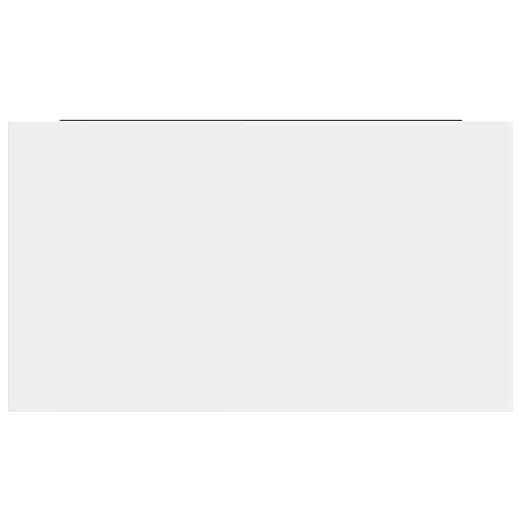 Wandschap zwevend 40x23x3,8 cm MDF hoogglans wit is nu te koop bij PeponiXL, paradijselijk wonen!