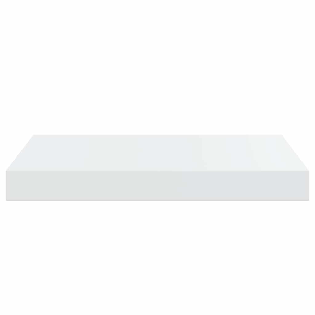Wandschappen zwevend 2 st 40x23x3,8 cm MDF hoogglans wit is nu te koop bij PeponiXL, paradijselijk wonen!