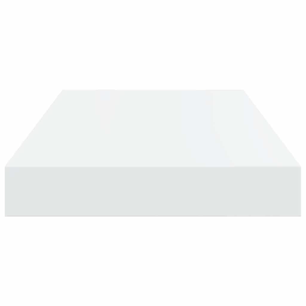 Wandschappen zwevend 2 st 40x23x3,8 cm MDF hoogglans wit is nu te koop bij PeponiXL, paradijselijk wonen!