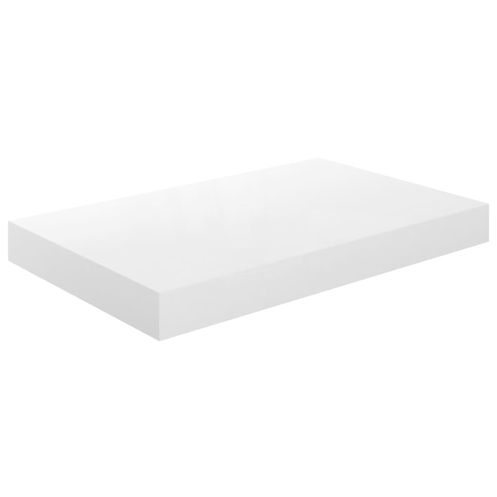 Wandschappen zwevend 4 st 40x23x3,8 cm MDF hoogglans wit is nu te koop bij PeponiXL, paradijselijk wonen!