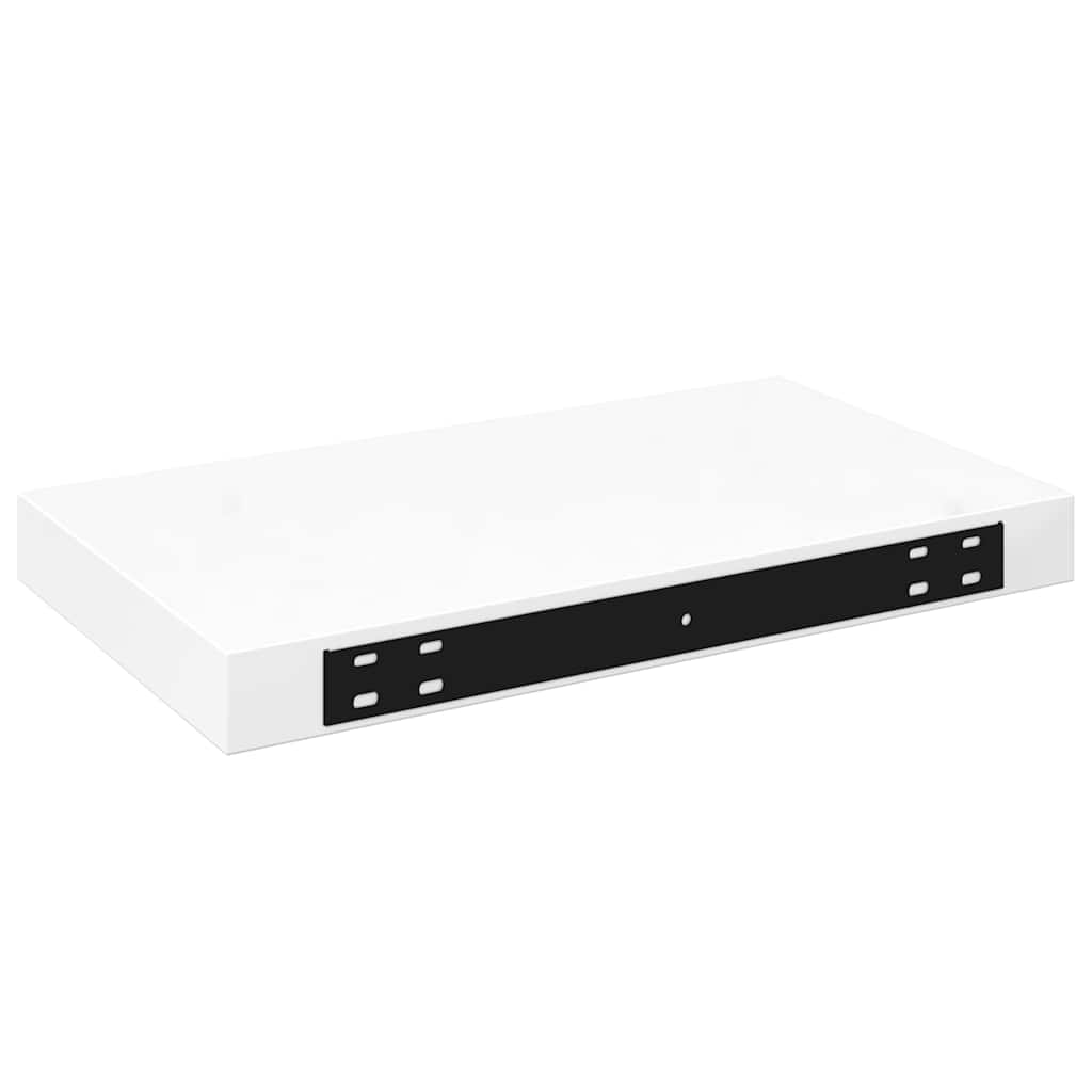 Wandschappen zwevend 4 st 40x23x3,8 cm MDF hoogglans wit is nu te koop bij PeponiXL, paradijselijk wonen!