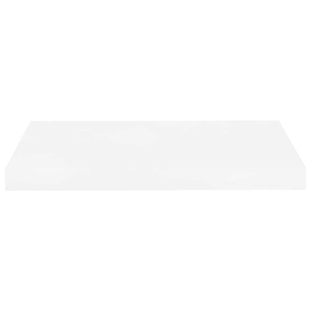 Wandschap zwevend 50x23x3,8 cm MDF hoogglans wit is nu te koop bij PeponiXL, paradijselijk wonen!