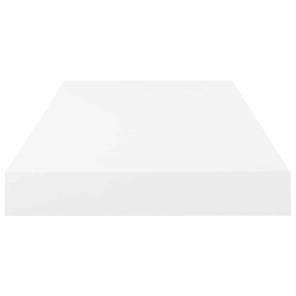 Wandschap zwevend 50x23x3,8 cm MDF hoogglans wit is nu te koop bij PeponiXL, paradijselijk wonen!