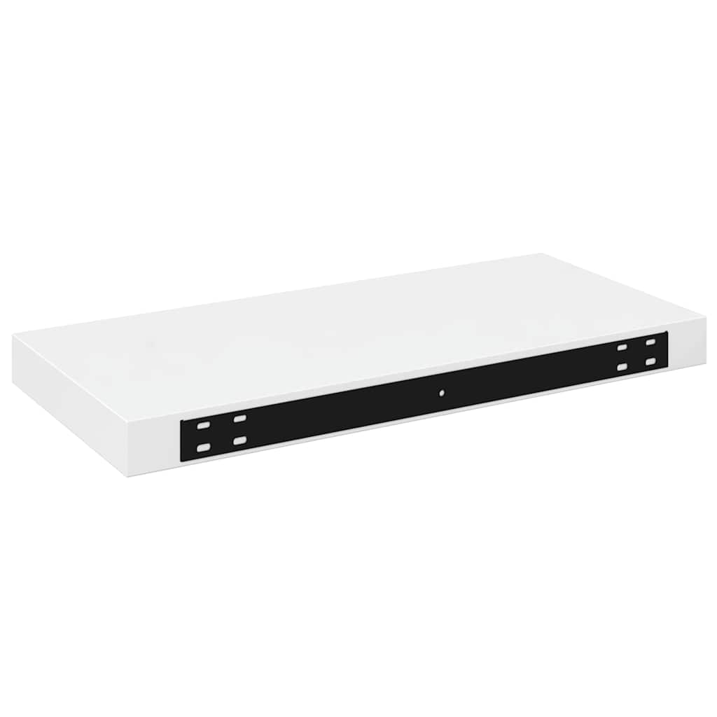 Wandschap zwevend 50x23x3,8 cm MDF hoogglans wit is nu te koop bij PeponiXL, paradijselijk wonen!