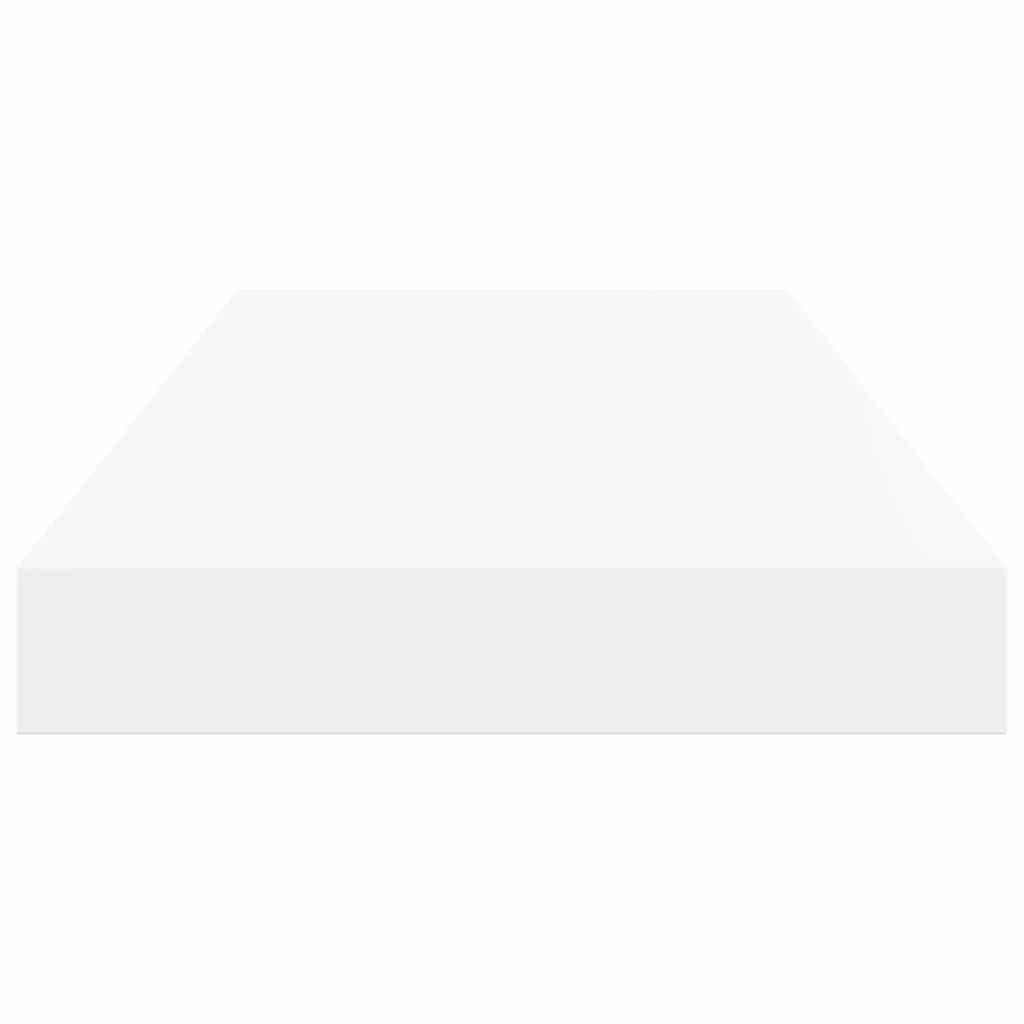 Wandschappen zwevend 2 st 50x23x3,8 cm MDF hoogglans wit is nu te koop bij PeponiXL, paradijselijk wonen!