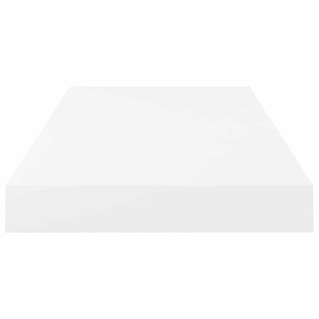 Wandschappen zwevend 4 st 50x23x3,8 cm MDF hoogglans wit is nu te koop bij PeponiXL, paradijselijk wonen!