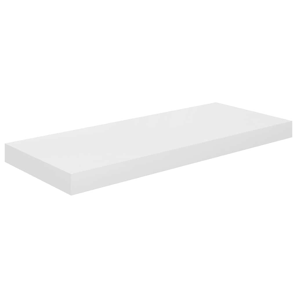 Wandschap zwevend 60x23,5x3,8 cm MDF hoogglans wit is nu te koop bij PeponiXL, paradijselijk wonen!