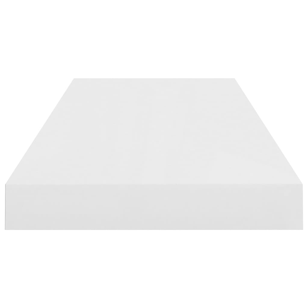 Wandschap zwevend 60x23,5x3,8 cm MDF hoogglans wit is nu te koop bij PeponiXL, paradijselijk wonen!