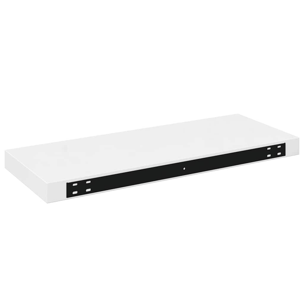 Wandschap zwevend 60x23,5x3,8 cm MDF hoogglans wit is nu te koop bij PeponiXL, paradijselijk wonen!
