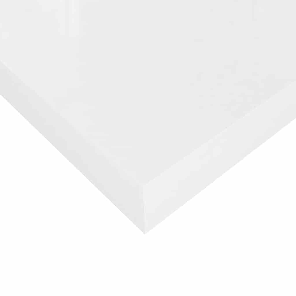 Wandschap zwevend 60x23,5x3,8 cm MDF hoogglans wit is nu te koop bij PeponiXL, paradijselijk wonen!