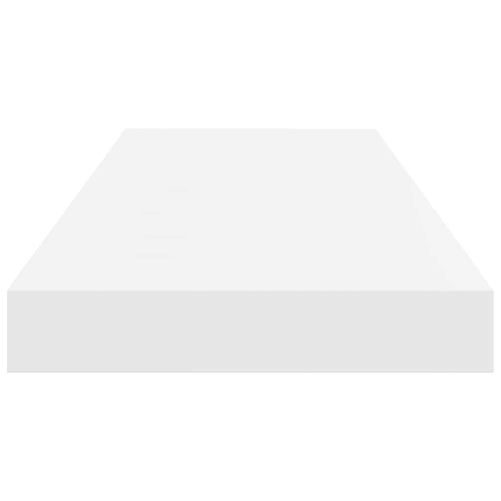 Wandschappen zwevend 2 st 60x23,5x3,8 cm MDF hoogglans wit is nu te koop bij PeponiXL, paradijselijk wonen!