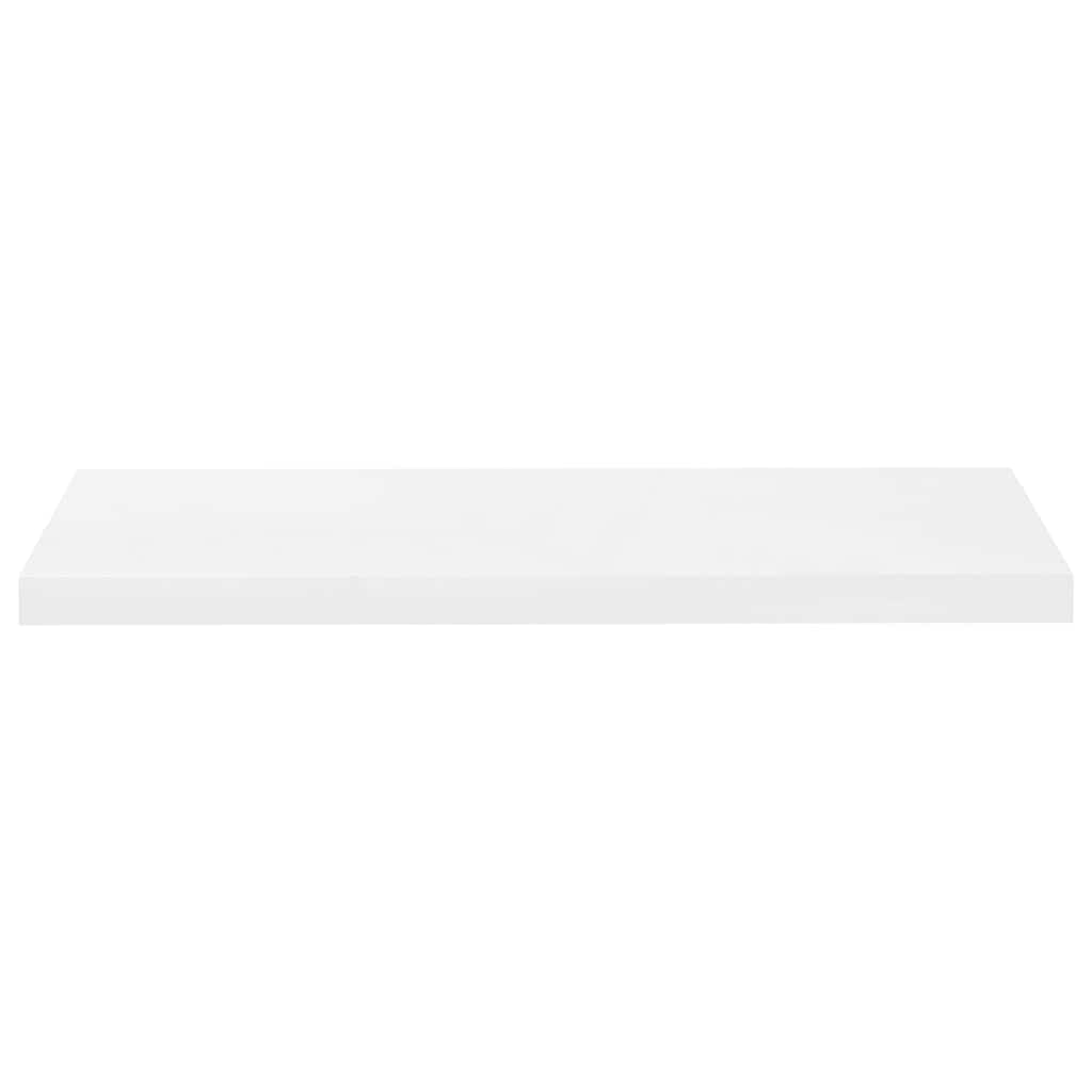 Wandschappen zwevend 4 st 80x23,5x3,8 cm MDF hoogglans wit is nu te koop bij PeponiXL, paradijselijk wonen!