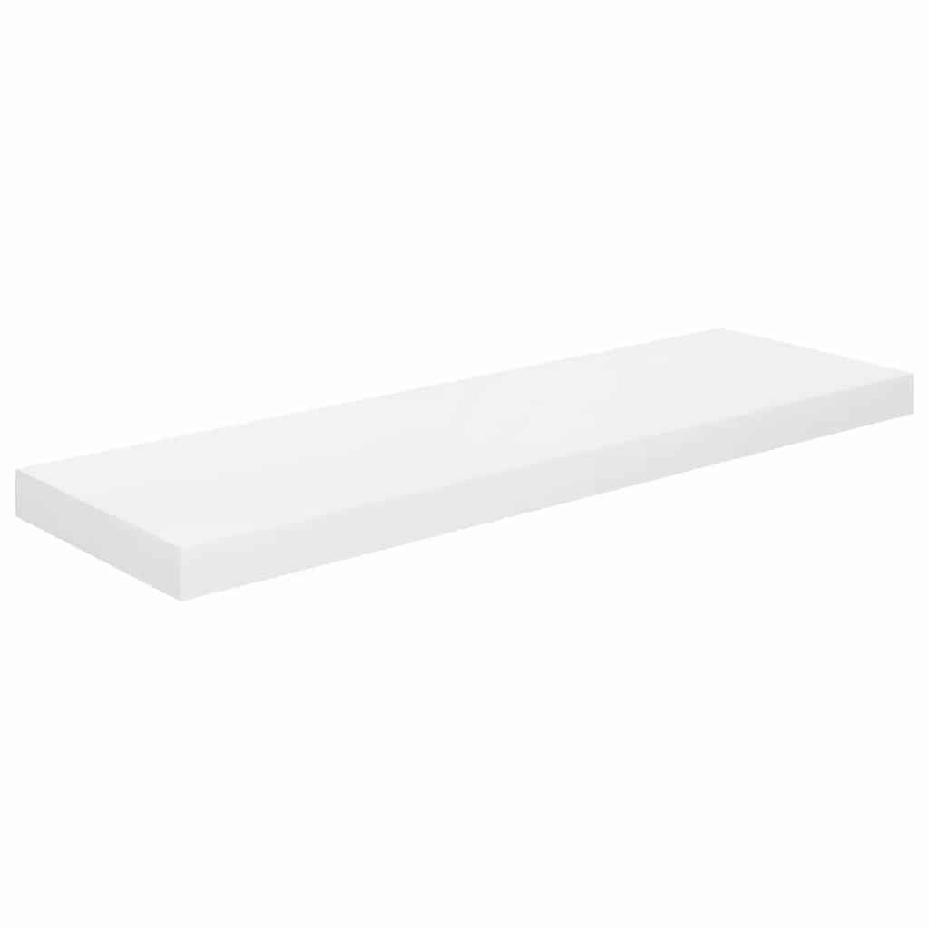 Wandschappen zwevend 4 st 80x23,5x3,8 cm MDF hoogglans wit is nu te koop bij PeponiXL, paradijselijk wonen!