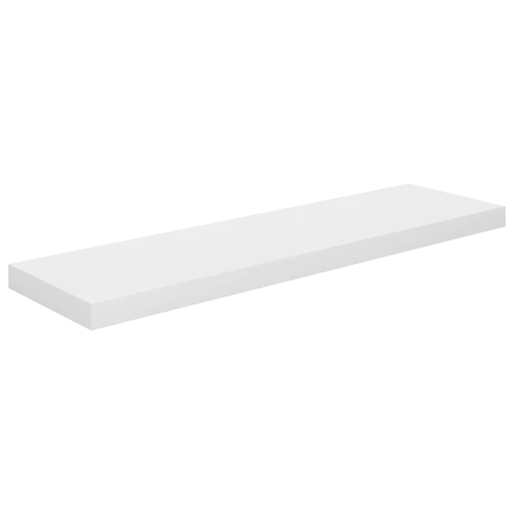 Wandschappen zwevend 4 st 90x23,5x3,8 cm MDF hoogglans wit is nu te koop bij PeponiXL, paradijselijk wonen!