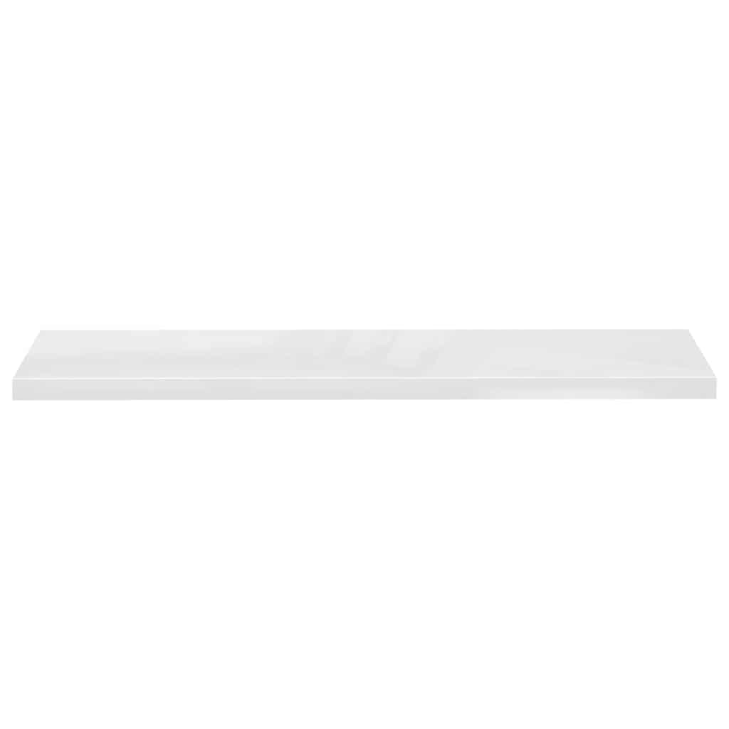 Wandschap zwevend 120x23,5x3,8 cm MDF hoogglans wit is nu te koop bij PeponiXL, paradijselijk wonen!