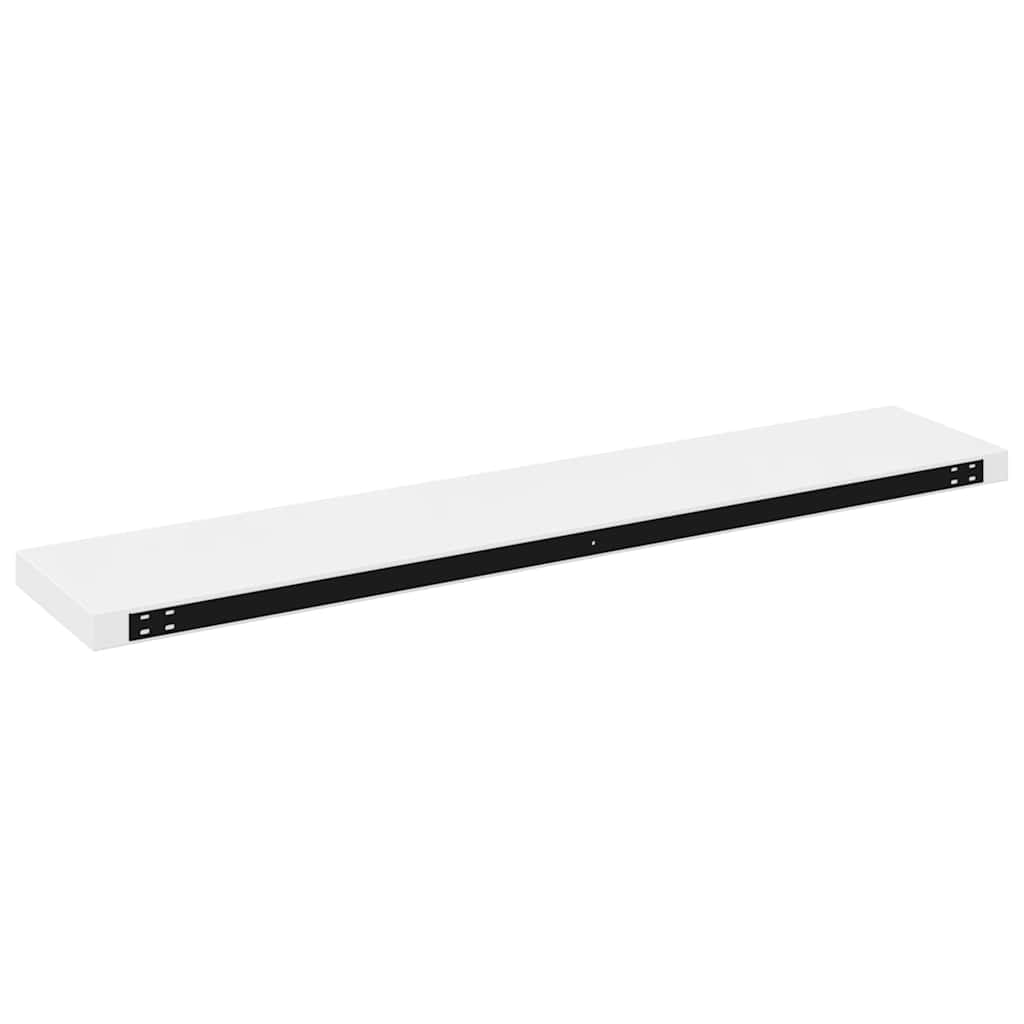 Wandschap zwevend 120x23,5x3,8 cm MDF hoogglans wit is nu te koop bij PeponiXL, paradijselijk wonen!