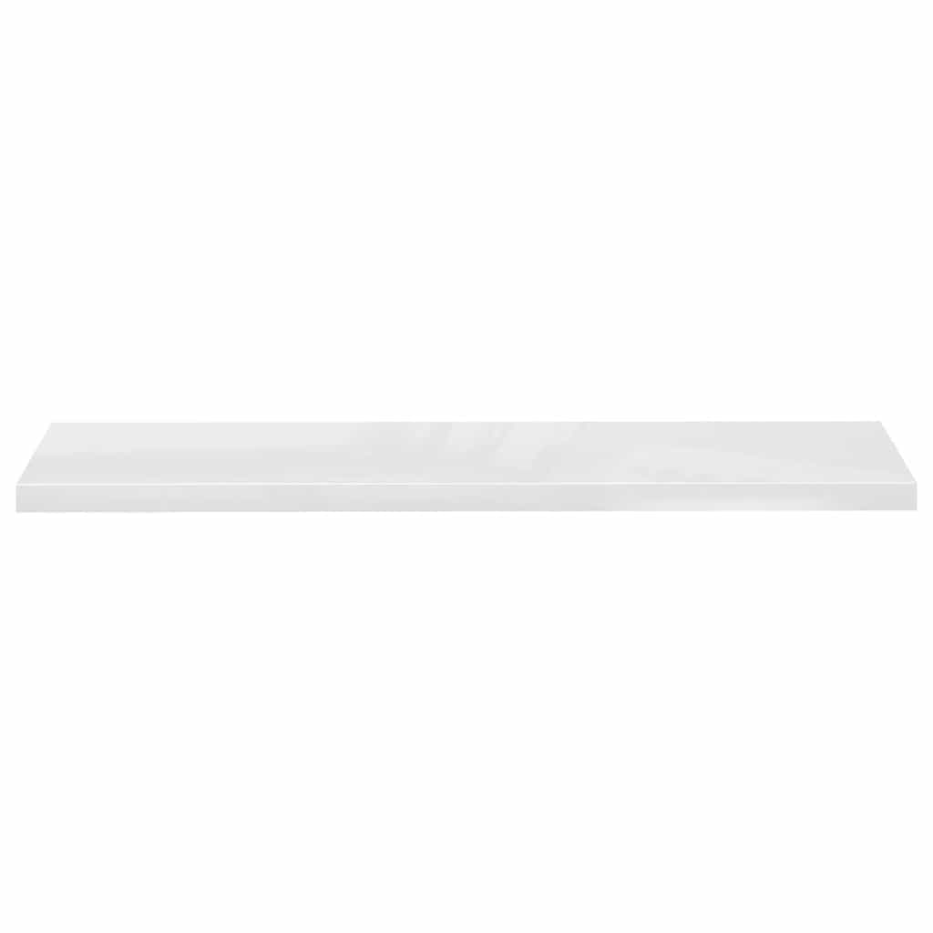 Wandschappen zwevend 2 st 120x23,5x3,8 cm MDF hoogglans wit is nu te koop bij PeponiXL, paradijselijk wonen!