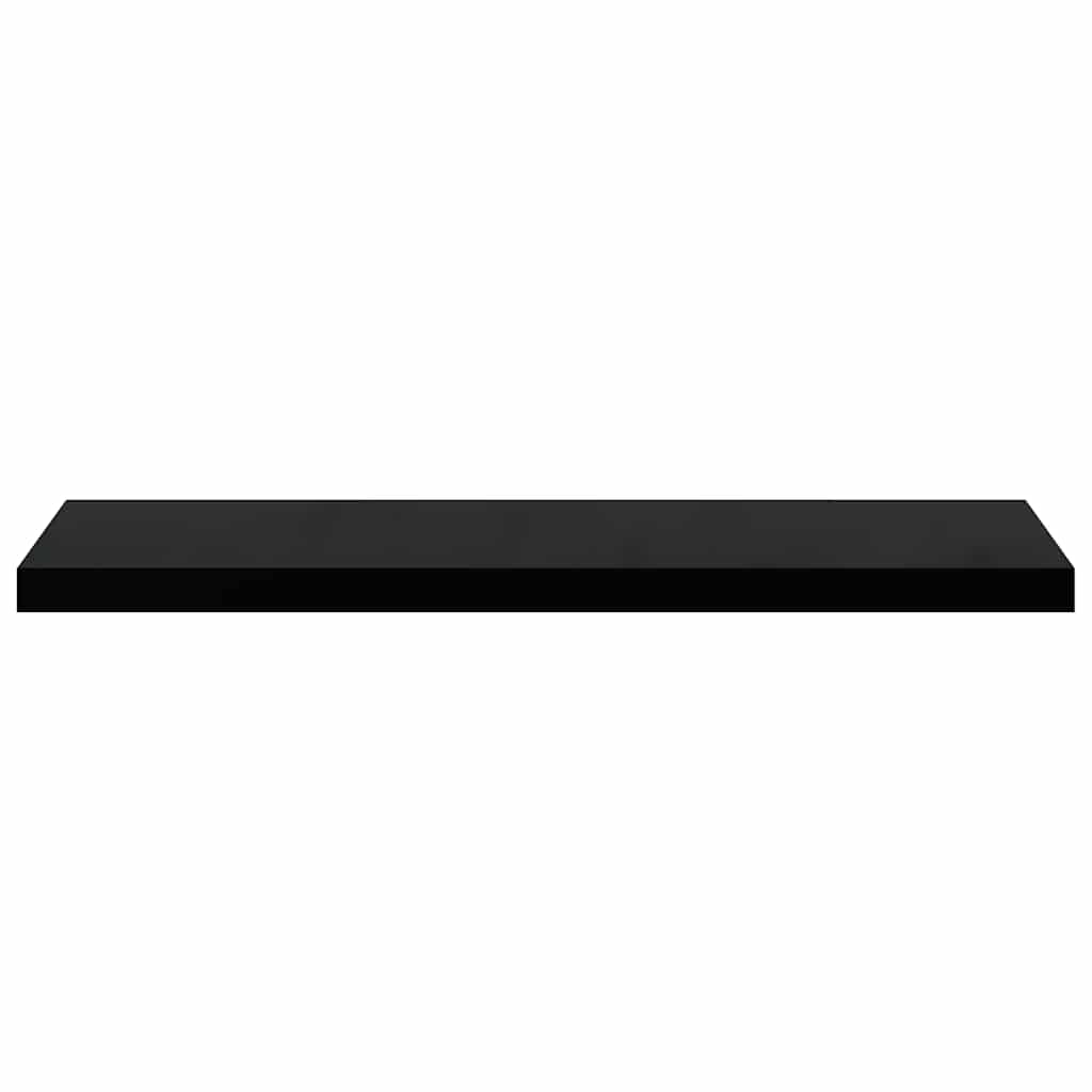 Wandschappen zwevend 4 st 90x23,5x3,8 cm MDF hoogglans zwart is nu te koop bij PeponiXL, paradijselijk wonen!