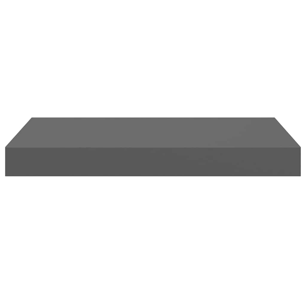 Wandschappen zwevend 4 st 40x23x3,8 cm MDF hoogglans grijs is nu te koop bij PeponiXL, paradijselijk wonen!