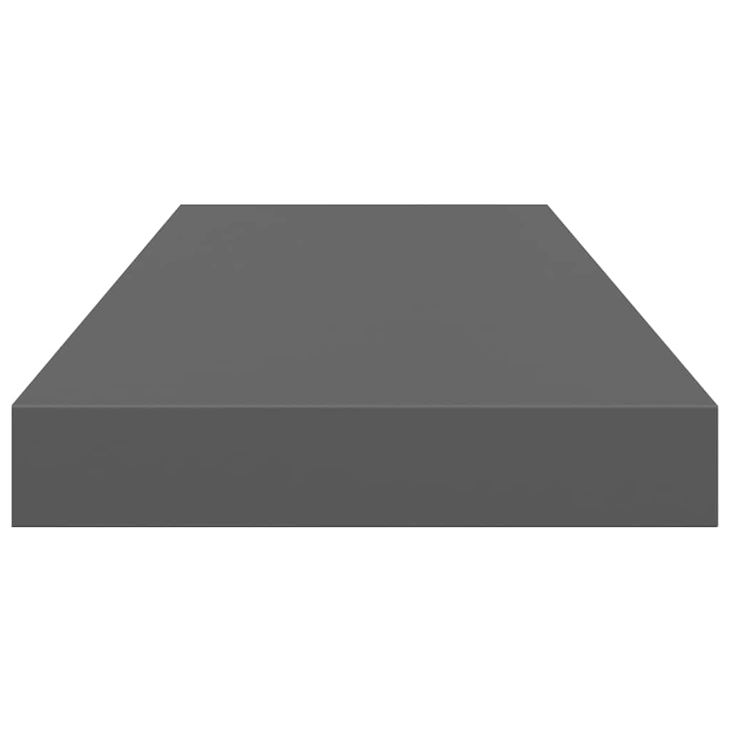 Wandschap zwevend 60x23,5x3,8 cm MDF hoogglans grijs is nu te koop bij PeponiXL, paradijselijk wonen!