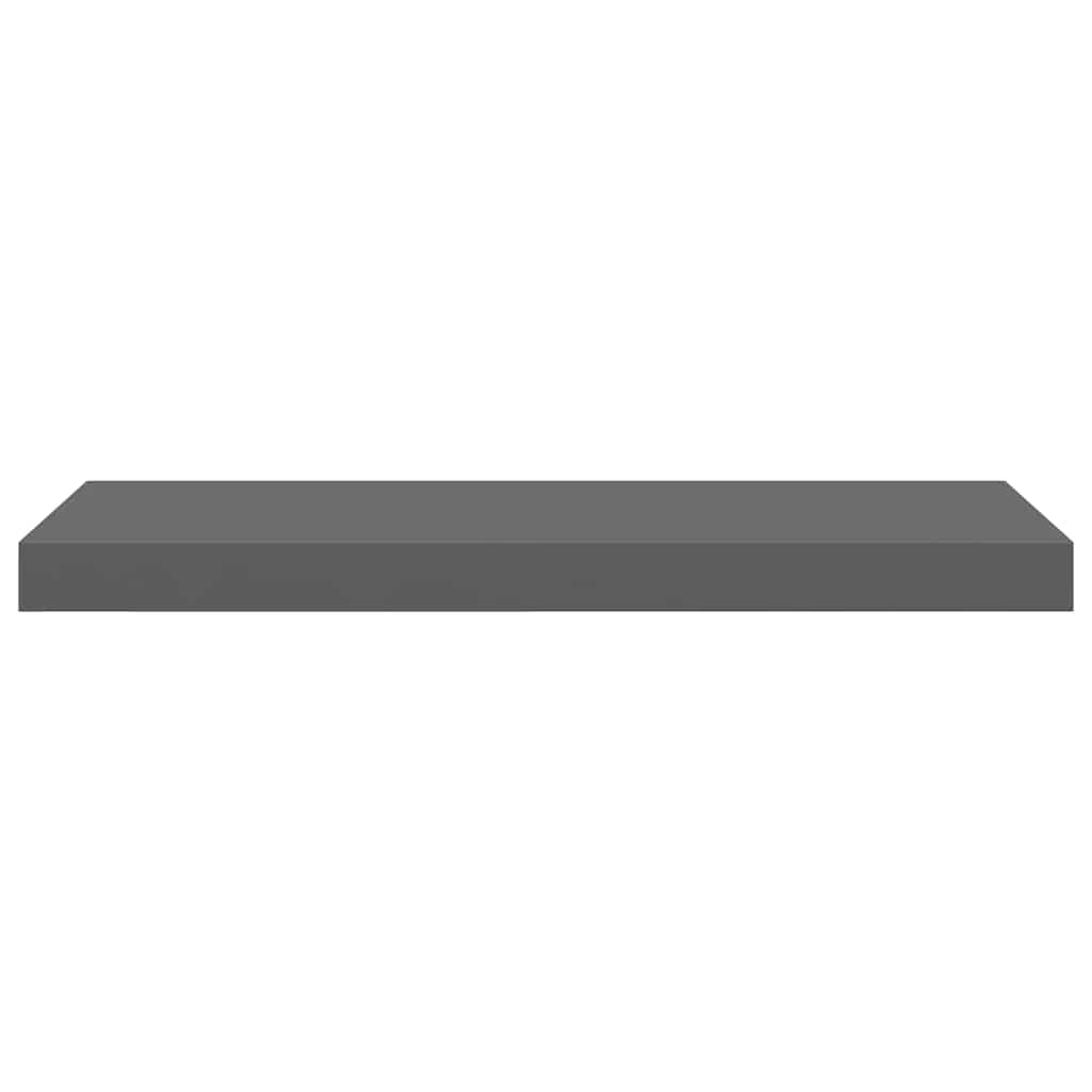 Wandschappen zwevend 4 st 60x23,5x3,8 cm MDF hoogglans grijs is nu te koop bij PeponiXL, paradijselijk wonen!