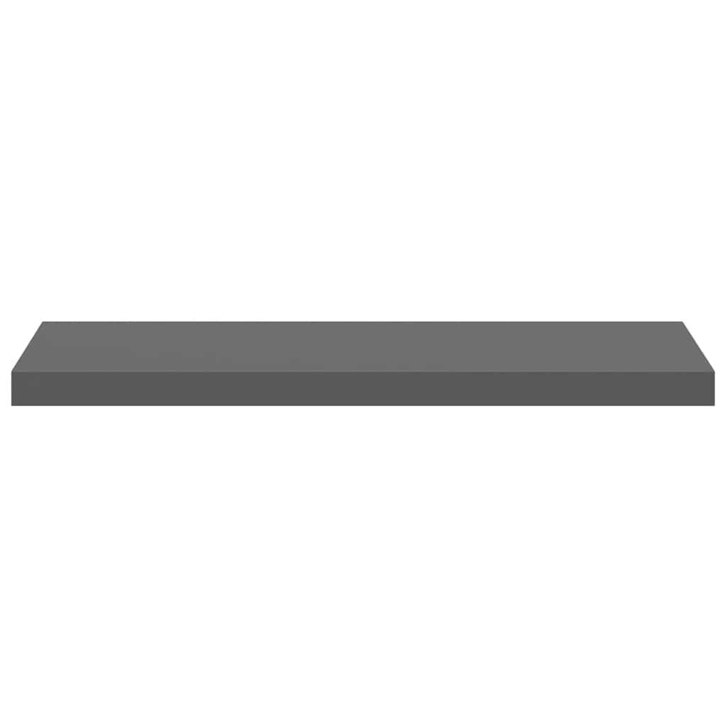 Wandschappen zwevend 4 st 80x23,5x3,8 cm MDF hoogglans grijs is nu te koop bij PeponiXL, paradijselijk wonen!