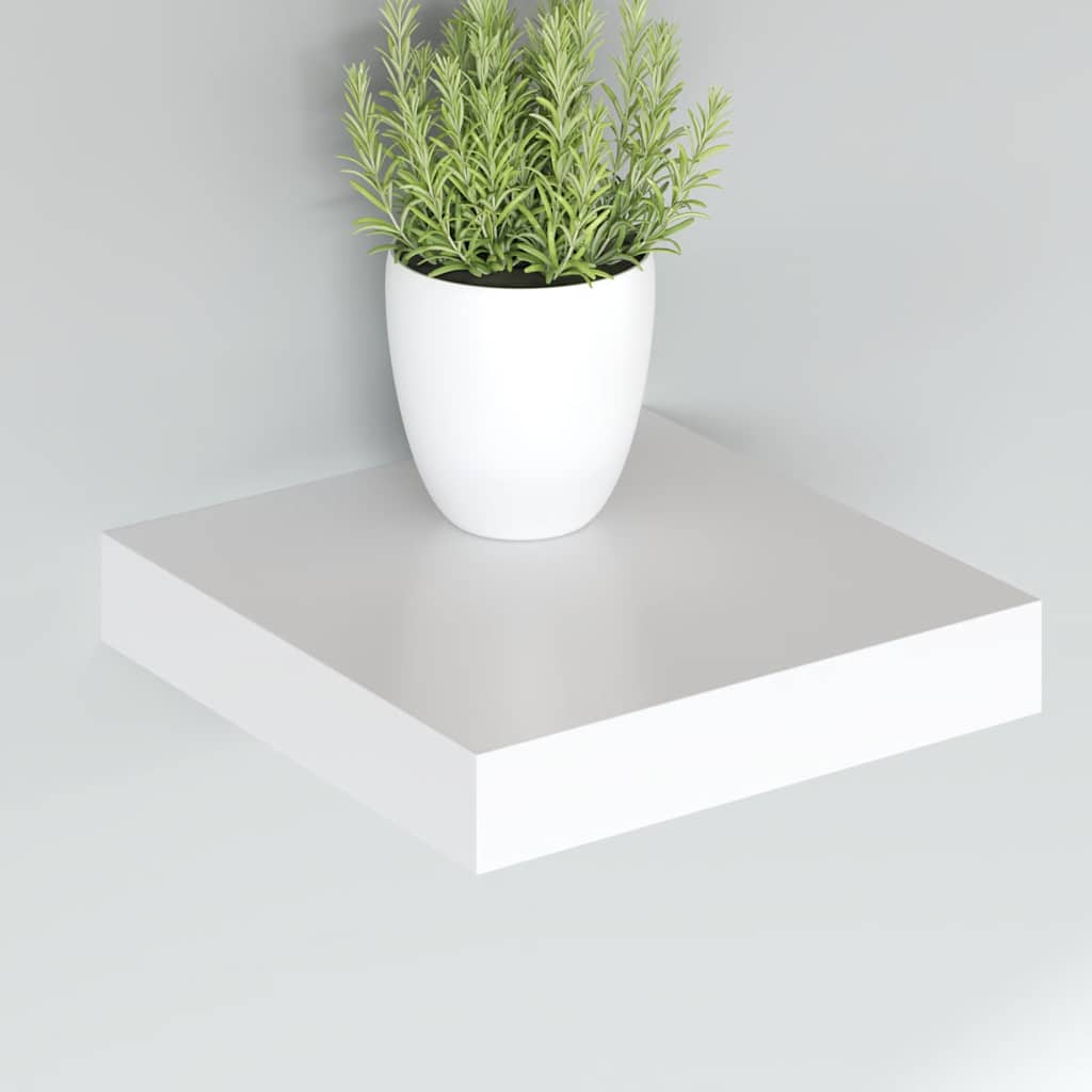 Wandschap zwevend 23x23,5x3,8 cm MDF wit is nu te koop bij PeponiXL, paradijselijk wonen!