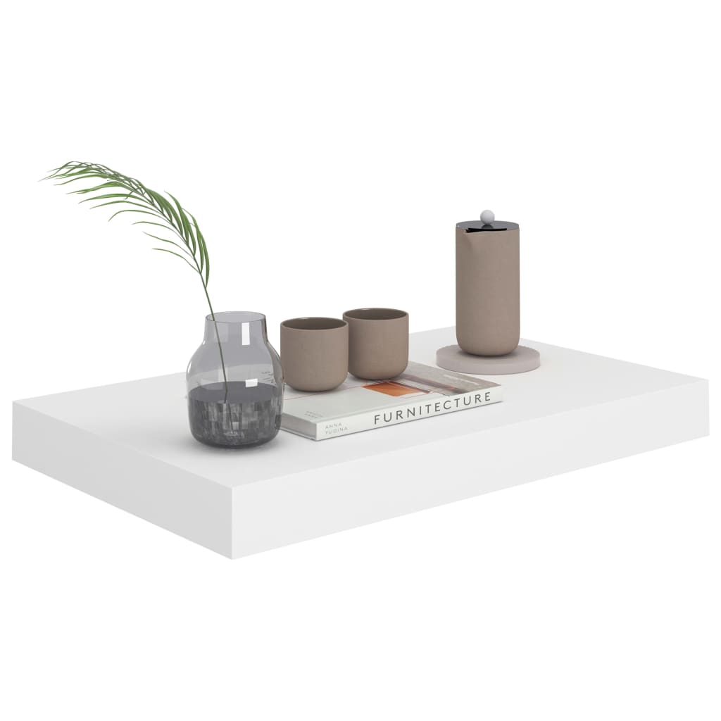 Wandschap zwevend 40x23x3,8 cm MDF wit is nu te koop bij PeponiXL, paradijselijk wonen!