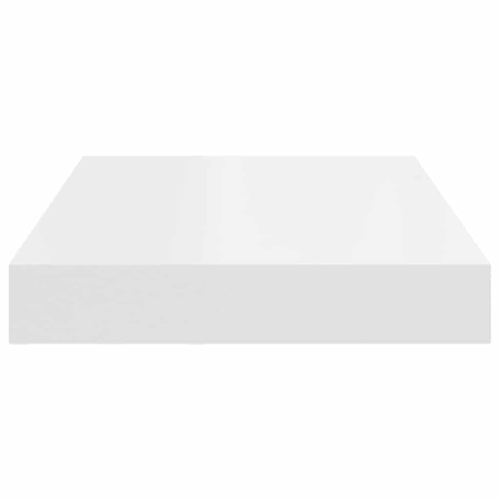 Wandschappen zwevend 2 st 40x23,5x3,8 cm MDF wit