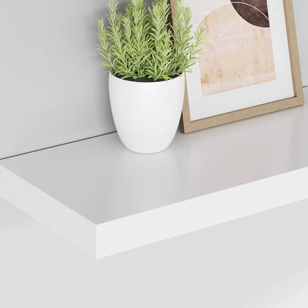 Wandschappen zwevend 4 st 50x23x3,8 cm MDF wit is nu te koop bij PeponiXL, paradijselijk wonen!