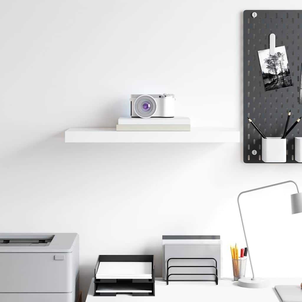 Wandschap zwevend 60x23,5x3,8 cm MDF wit is nu te koop bij PeponiXL, paradijselijk wonen!