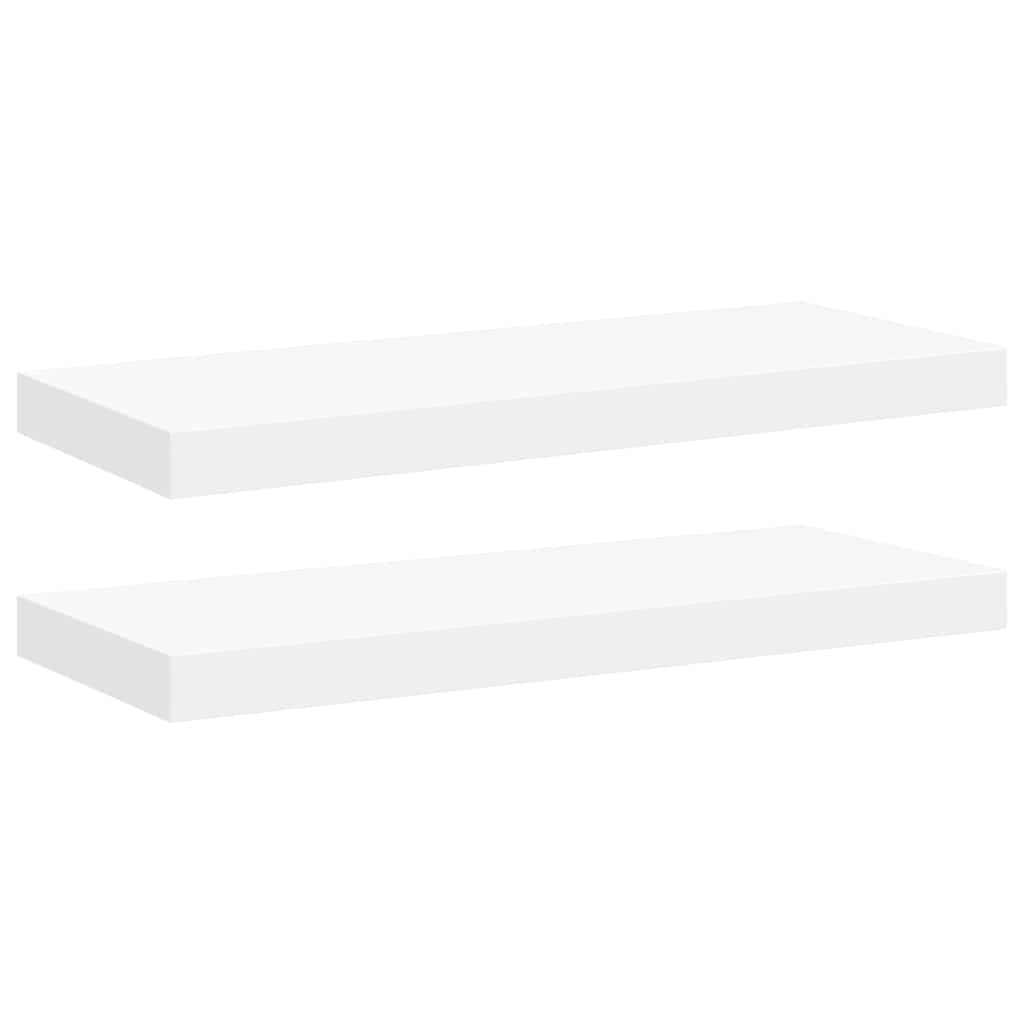 Wandschappen zwevend 2 st 60x23,5x3,8 cm MDF wit is nu te koop bij PeponiXL, paradijselijk wonen!