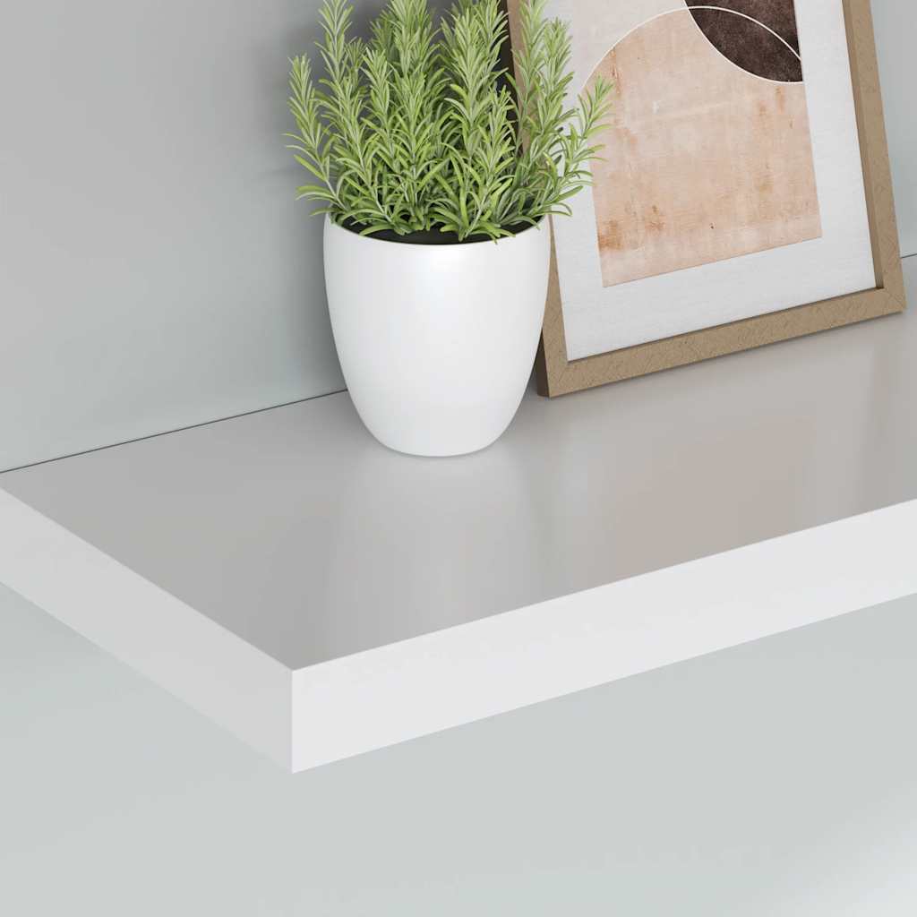 Wandschap zwevend 80x23,5x3,8 cm MDF wit is nu te koop bij PeponiXL, paradijselijk wonen!