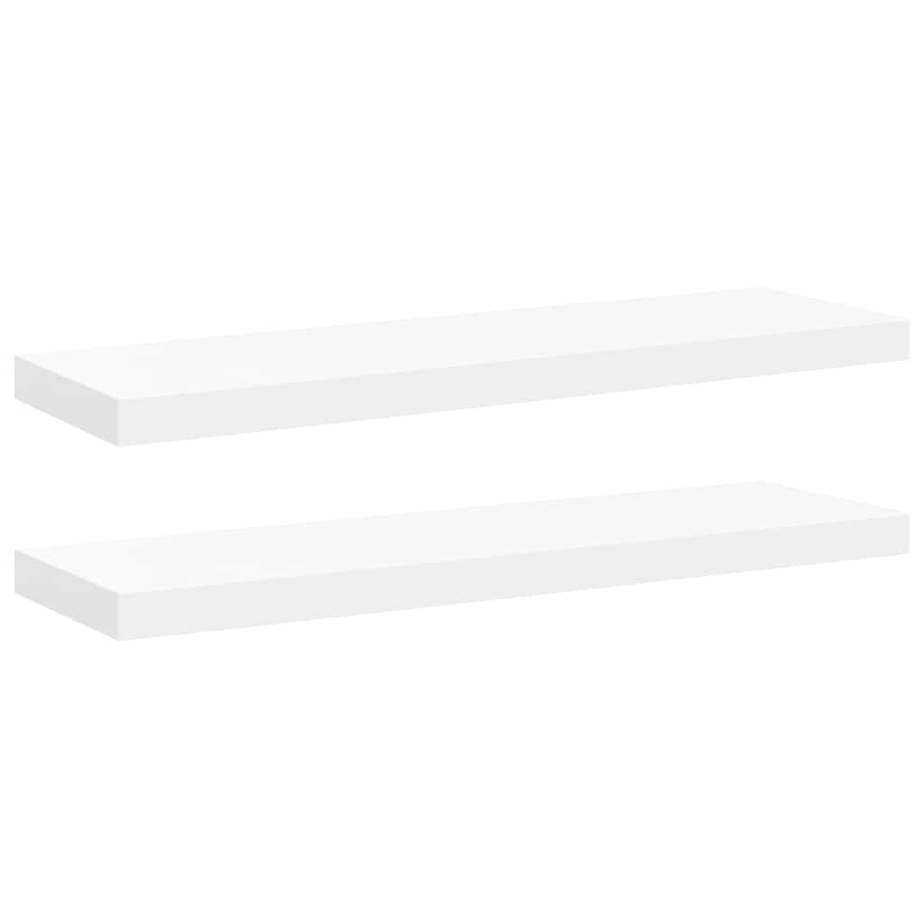 Wandschappen zwevend 2 st 80x23,5x3,8 cm MDF wit is nu te koop bij PeponiXL, paradijselijk wonen!