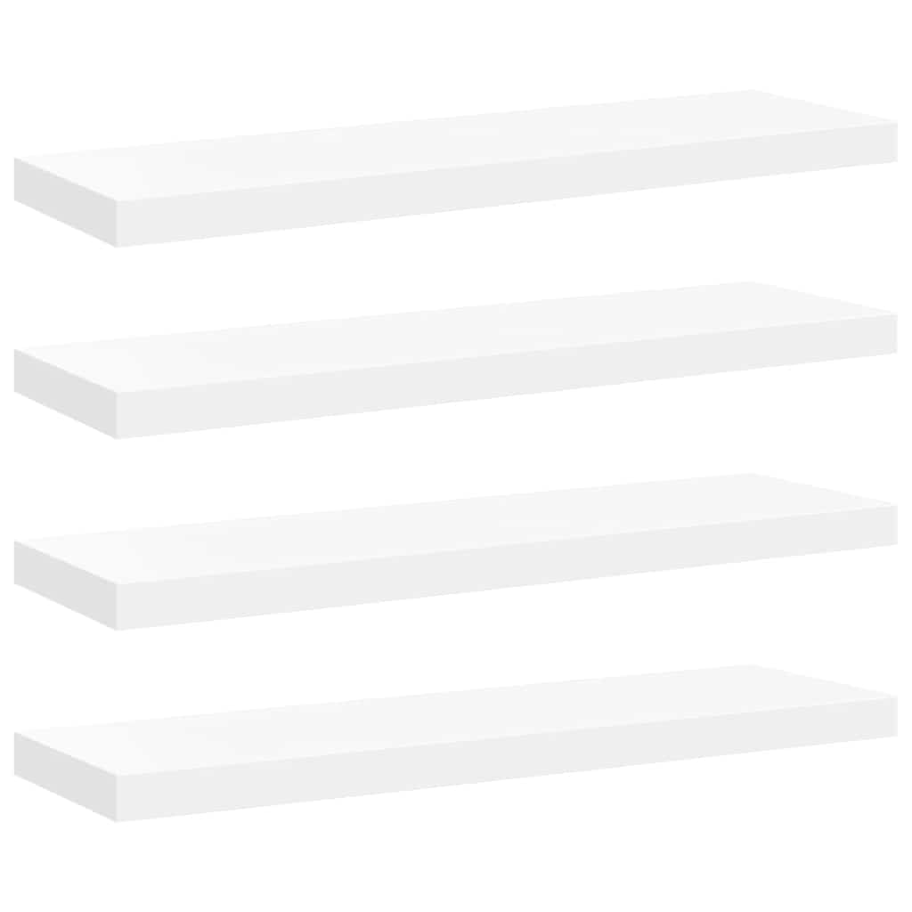 Wandschappen zwevend 4 st 80x23,5x3,8 cm MDF wit is nu te koop bij PeponiXL, paradijselijk wonen!