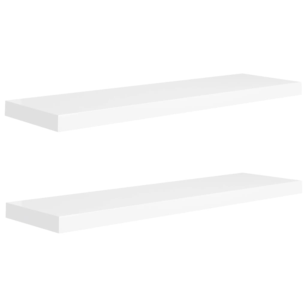 Wandschappen zwevend 2 st 90x23,5x3,8 cm MDF wit is nu te koop bij PeponiXL, paradijselijk wonen!